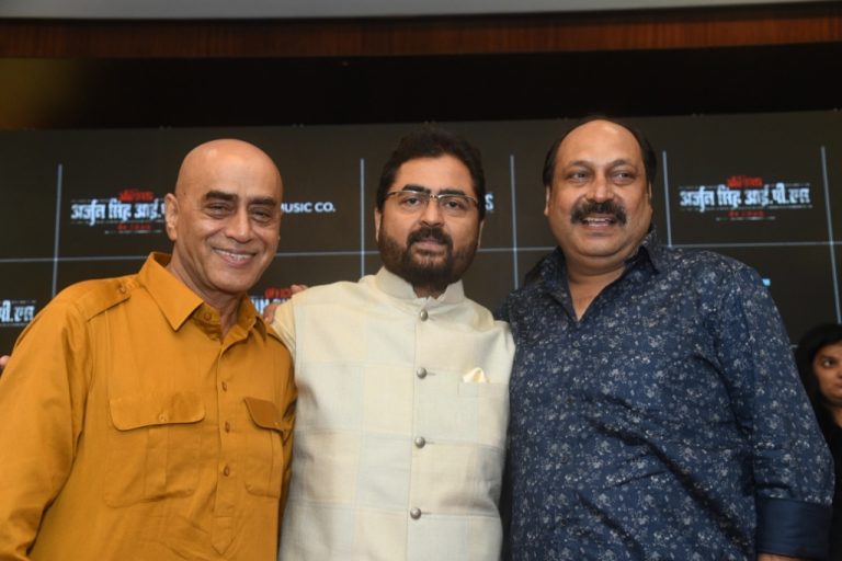 From left Actor Pankaj Berry Director Arshad Siddique Actor Himayat Ali Sayed