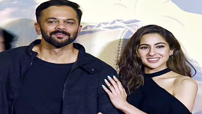 video of Rohit Shetty and Sara Ali Khan is going viral