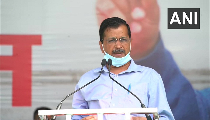 arvind jejariwal in meeruth kisan panchayat