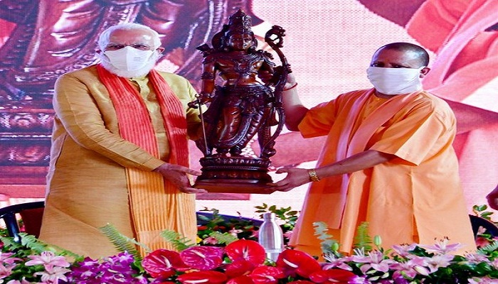 modi yogi with ayodhya