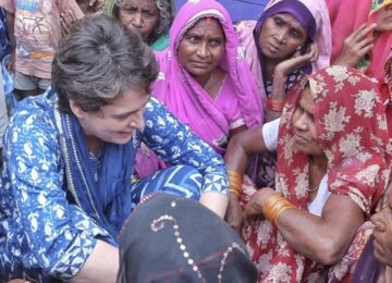 Priyanka Gandi in prayagraj