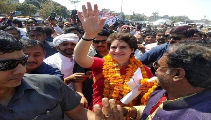 Priyanka Gandhi in varanasi