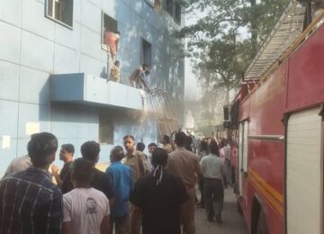 fire in kanpur Hospital