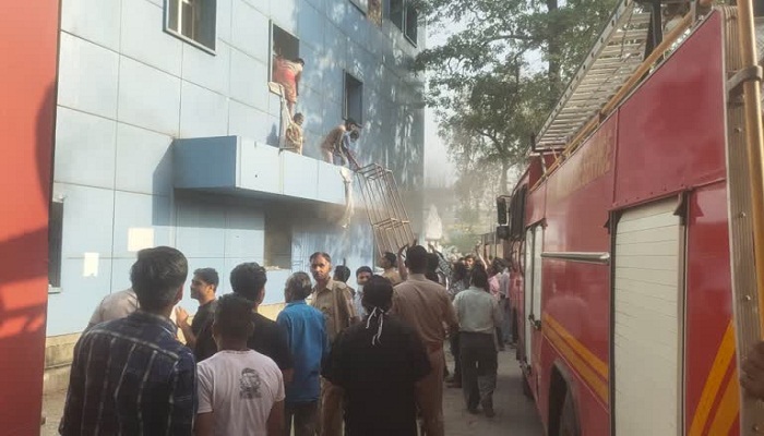 fire in kanpur Hospital