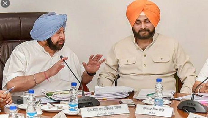 Siddhu With amrinder Singh