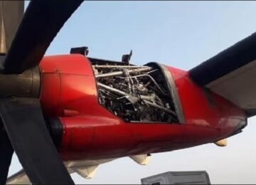 engine part collapsed