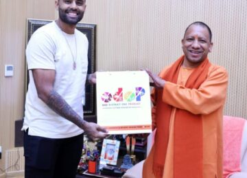 Cricket player Surya Kumar Yadav met CM Yogi