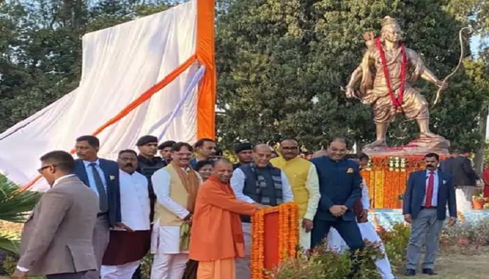 Statue of Lord Laxman at Lucknow airport