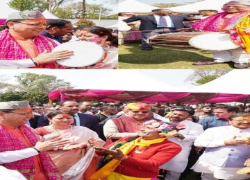 CM Dhami wished Holi to the entire state