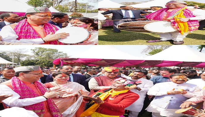 CM Dhami wished Holi to the entire state