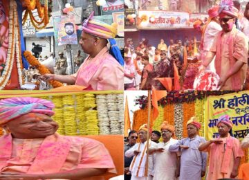 CM Yogi participated in the procession of Lord Narasimha