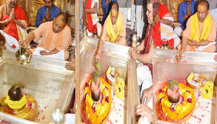 CM Yogi worshiped in Kashi Vishwanath