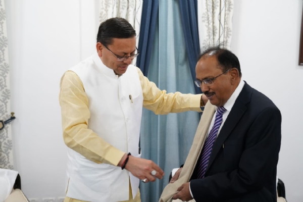 Ajit Doval met CM Dhami