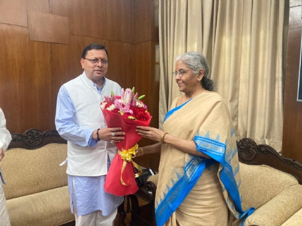 CM Dhami met Finance Minister Nirmala Sitharaman