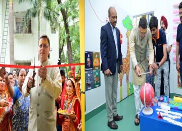 CM Dhami inaugurated creche and smart class