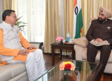 CM Dhami met the Governor