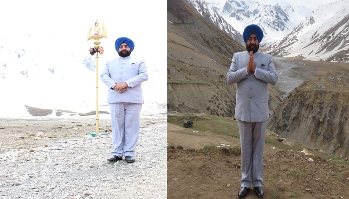 Governor Gurmeet Singh visited "Adi Kailash" and "Om Parvat"