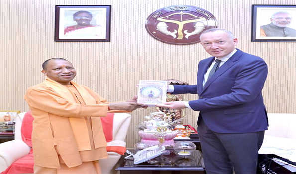 Belgian ambassador met CM Yogi