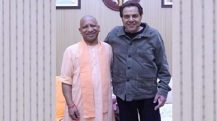 CM Yogi met film star Dharmendra