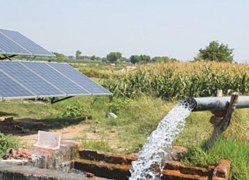 Tube well powered by solar energy