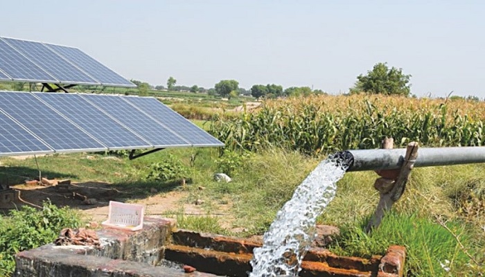 Tube well powered by solar energy