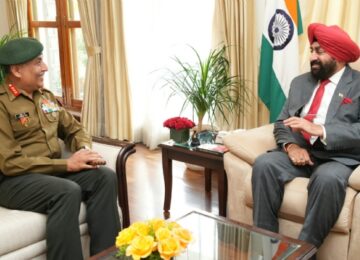 IMA Commandant met Governor Gurmeet Singh