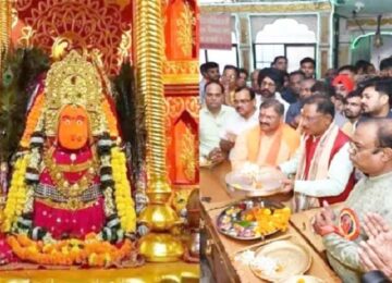CM Vishnu Dev Sai worshiped Maa Bamleshwari