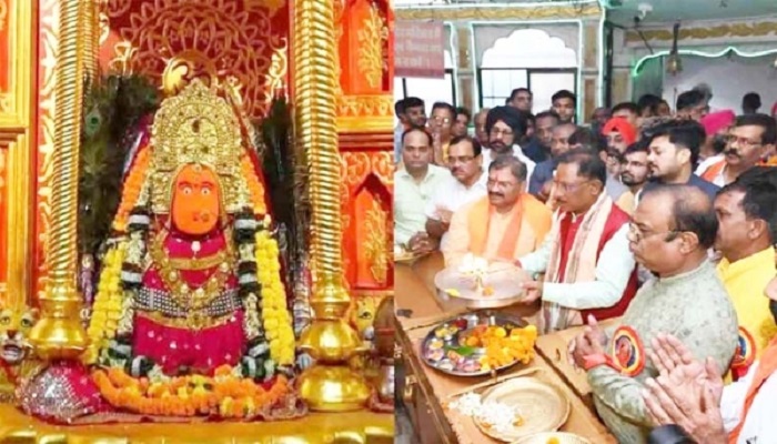 CM Vishnu Dev Sai worshiped Maa Bamleshwari