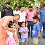 CM Yogi showered love on children