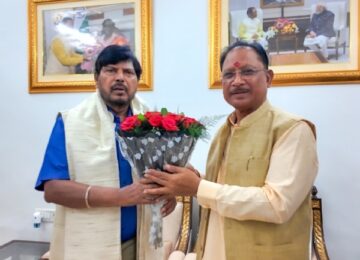 Ramdas Athawale met CM Sai