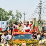 CM Dhami's road show in Badaun