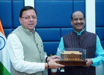 CM Dhami met Om Birla