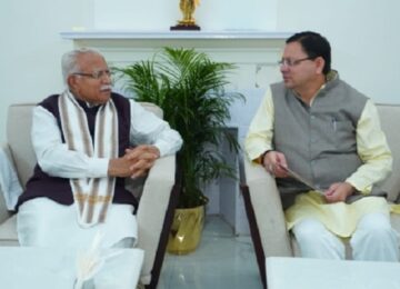 CM Dhami, Manohar Lal Khattar