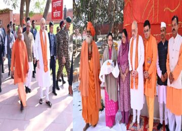 amit shah and cm yogi visited akshayvat
