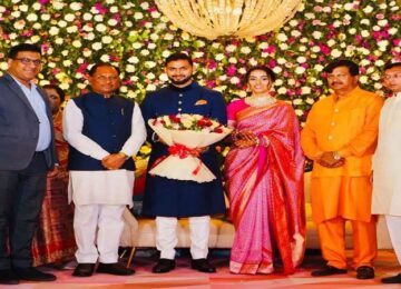 CM Vishnudev congratulated the newly married couple