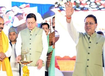 CM Dhami reached the breakthrough program of Silkyara Tunnel