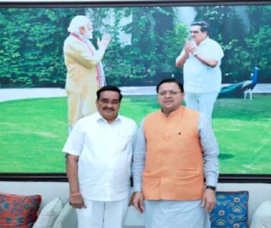 CM Dhami met Water Power Minister CR Patil