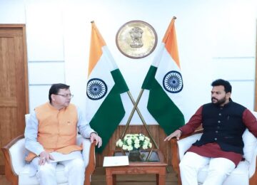 CM Dhami met Union Civil Aviation Minister
