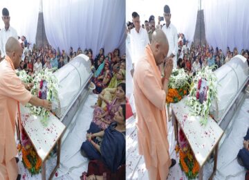 CM Yogi paid tribute to Shubham Dwivedi