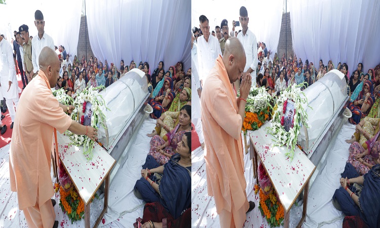 CM Yogi paid tribute to Shubham Dwivedi