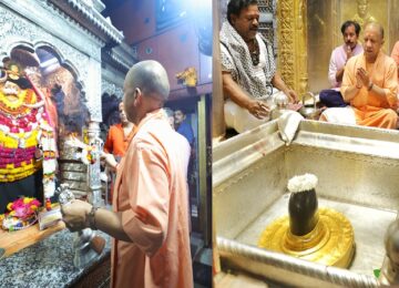 CM Yogi did darshan and worship of Baba Vishwanath