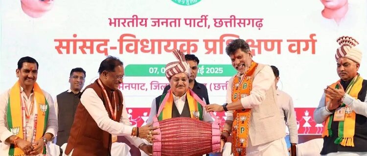 CM Vishnu Dev Sai, JP Nadda