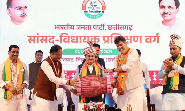 CM Vishnu Dev Sai, JP Nadda