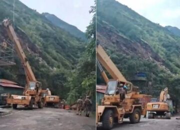 NHPC power house tunnel closed due to landslide