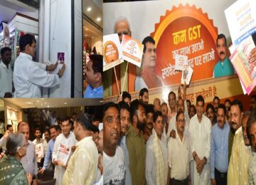 AK Sharma's interaction with traders and shopkeepers in Hazratganj