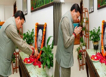CM Dhami paid tribute to Pandit Govind Vallabh Pant on his birth anniversary