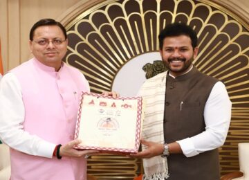 CM Dhami met Union Civil Aviation Minister Kinjarapu Rammohan Naidu