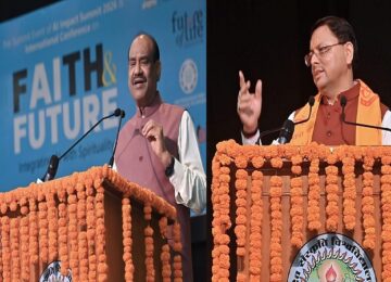 Om Birla and Chief Minister Dhami participated in the Indian AI Summit