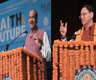 Om Birla and Chief Minister Dhami participated in the Indian AI Summit