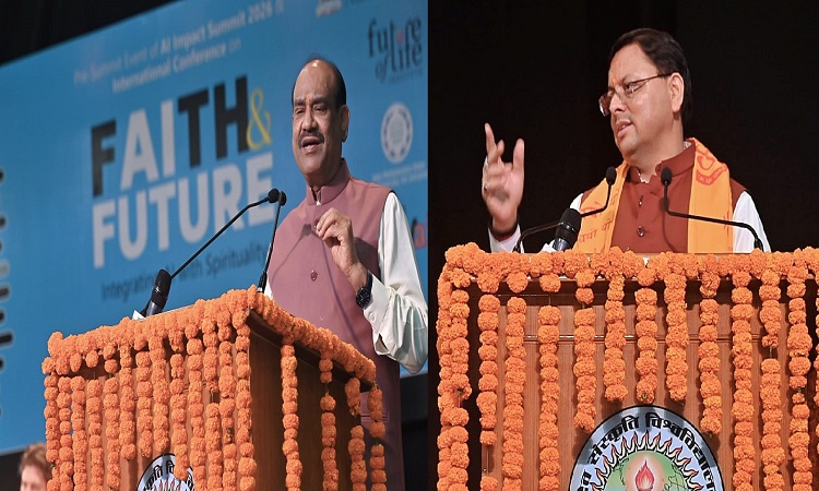 Om Birla and Chief Minister Dhami participated in the Indian AI Summit